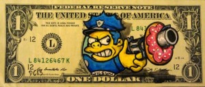 des-dessins-sur-de-billets-de-1-dollar-en-3d-par-Donovan-Clark-chef-wiggum-simpsons