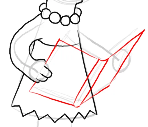 Comment-dessiner-Lisa-Simpson-10