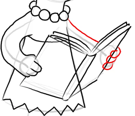 Comment-dessiner-Lisa-Simpson-12