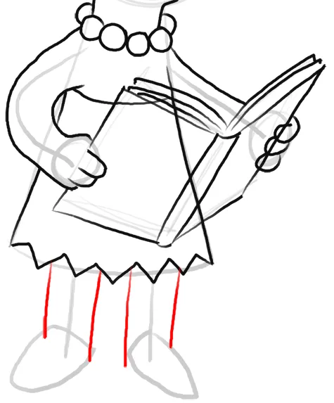 Comment-dessiner-Lisa-Simpson-13
