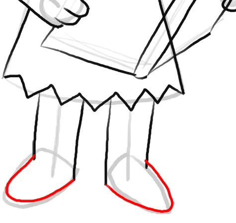 Comment-dessiner-Lisa-Simpson-14