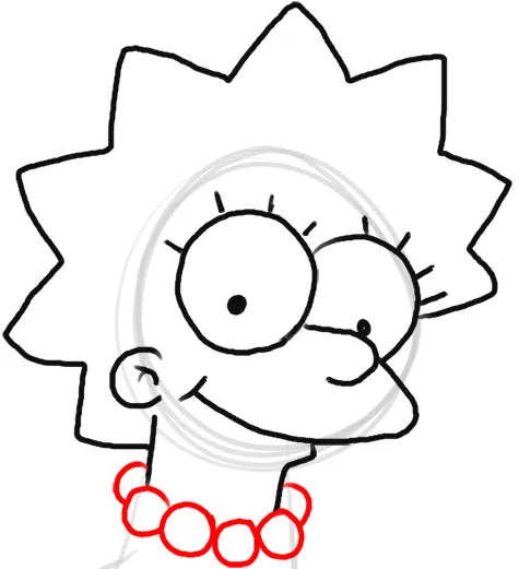 Comment-dessiner-Lisa-Simpson-7