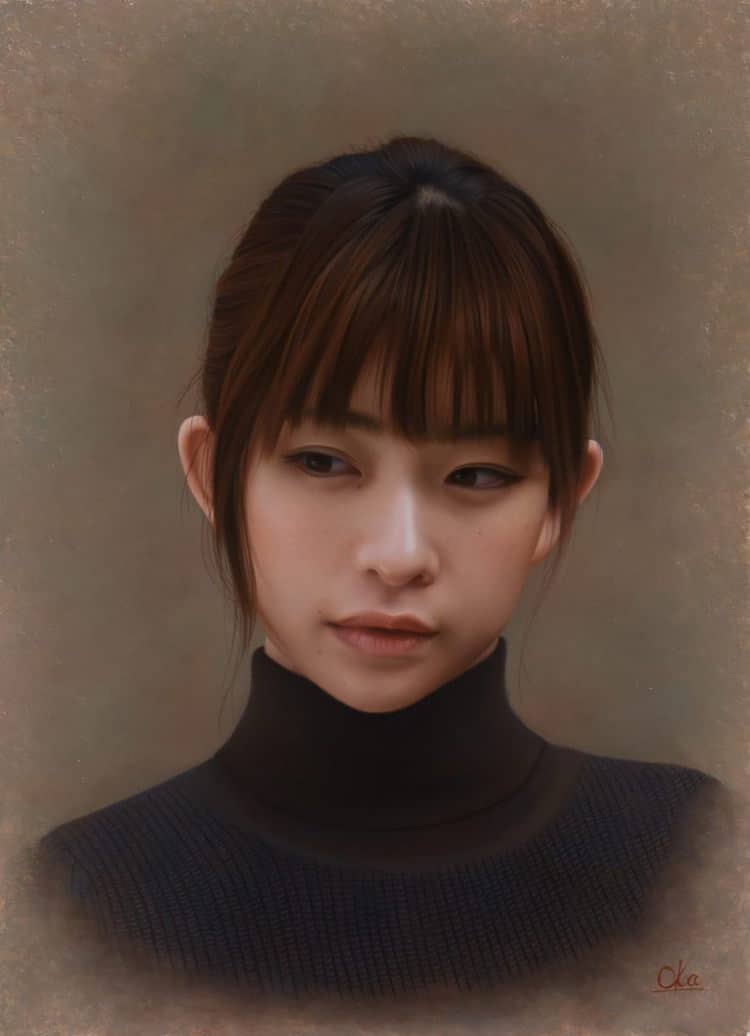Les-portraits-photo-realistes-de-femmes-japonaises-de-Yasutomo-Oka-13