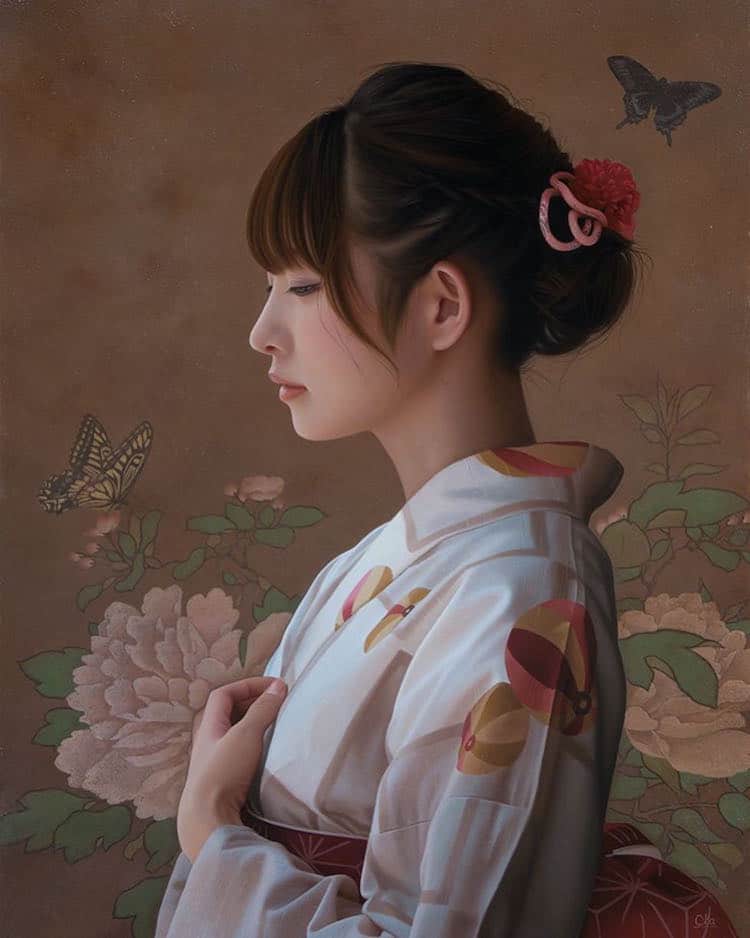Les-portraits-photo-realistes-de-femmes-japonaises-de-Yasutomo-Oka-2