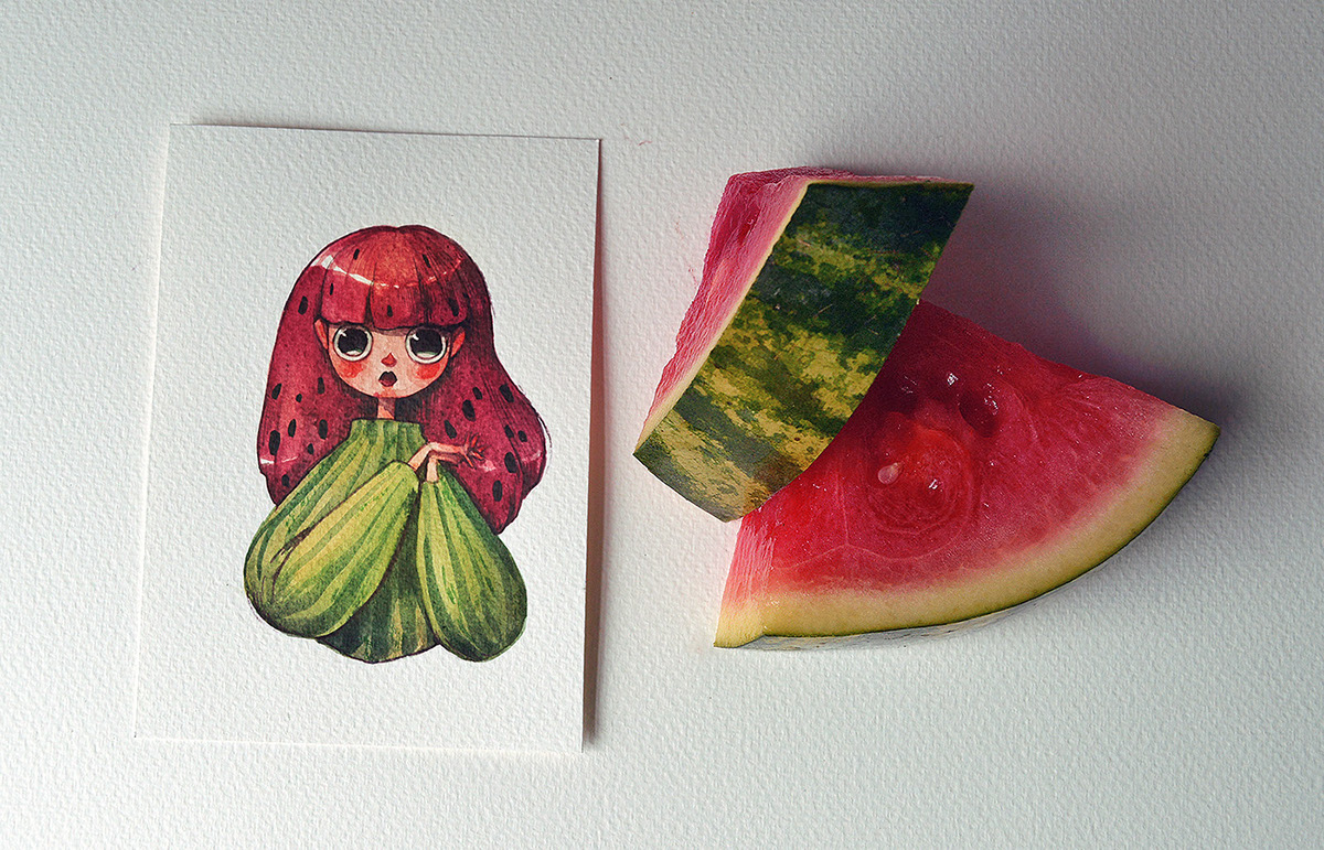 des-fruits-en-personnages-par-Marija-Tiurina-4-pasteque
