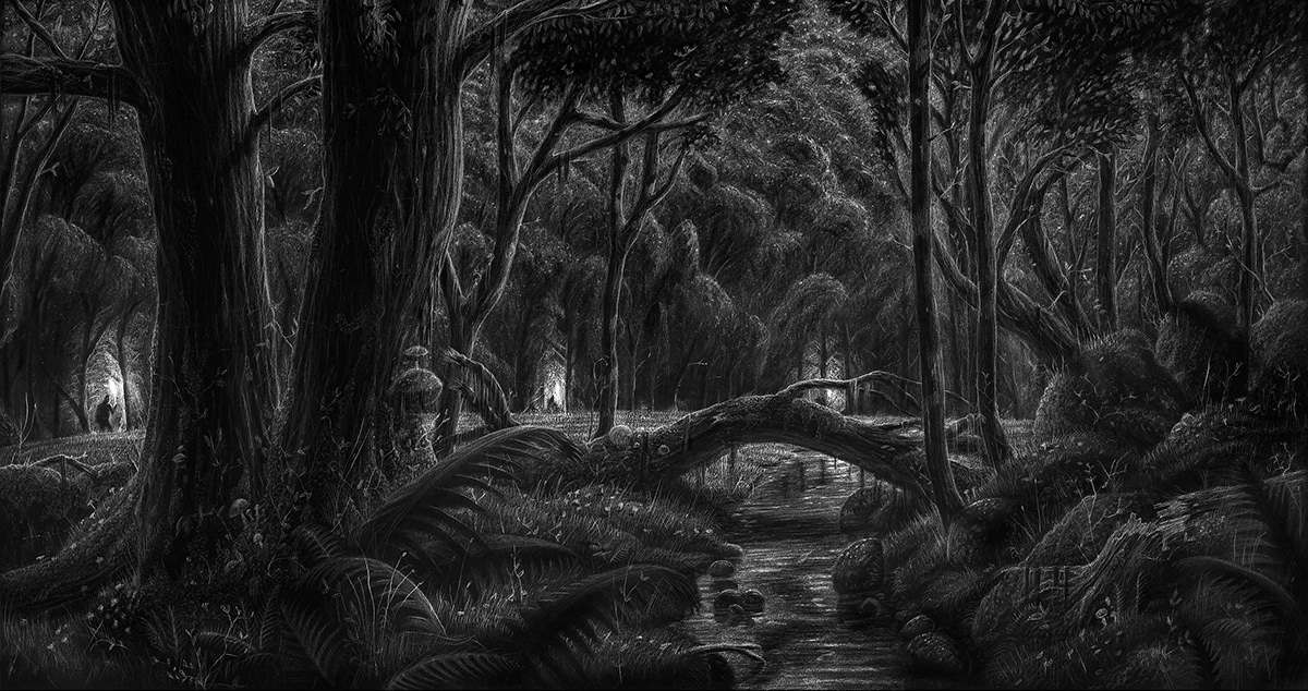 Des-dessins-au-crayon-retravailles-sous-photoshop-par-Borge-Bredenbekk-1
