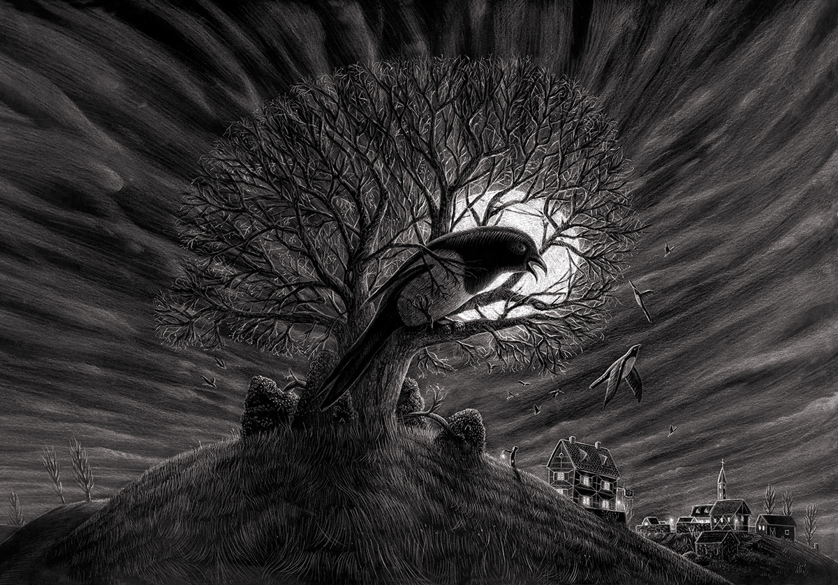 Des-dessins-au-crayon-retravailles-sous-photoshop-par-Borge-Bredenbekk-6