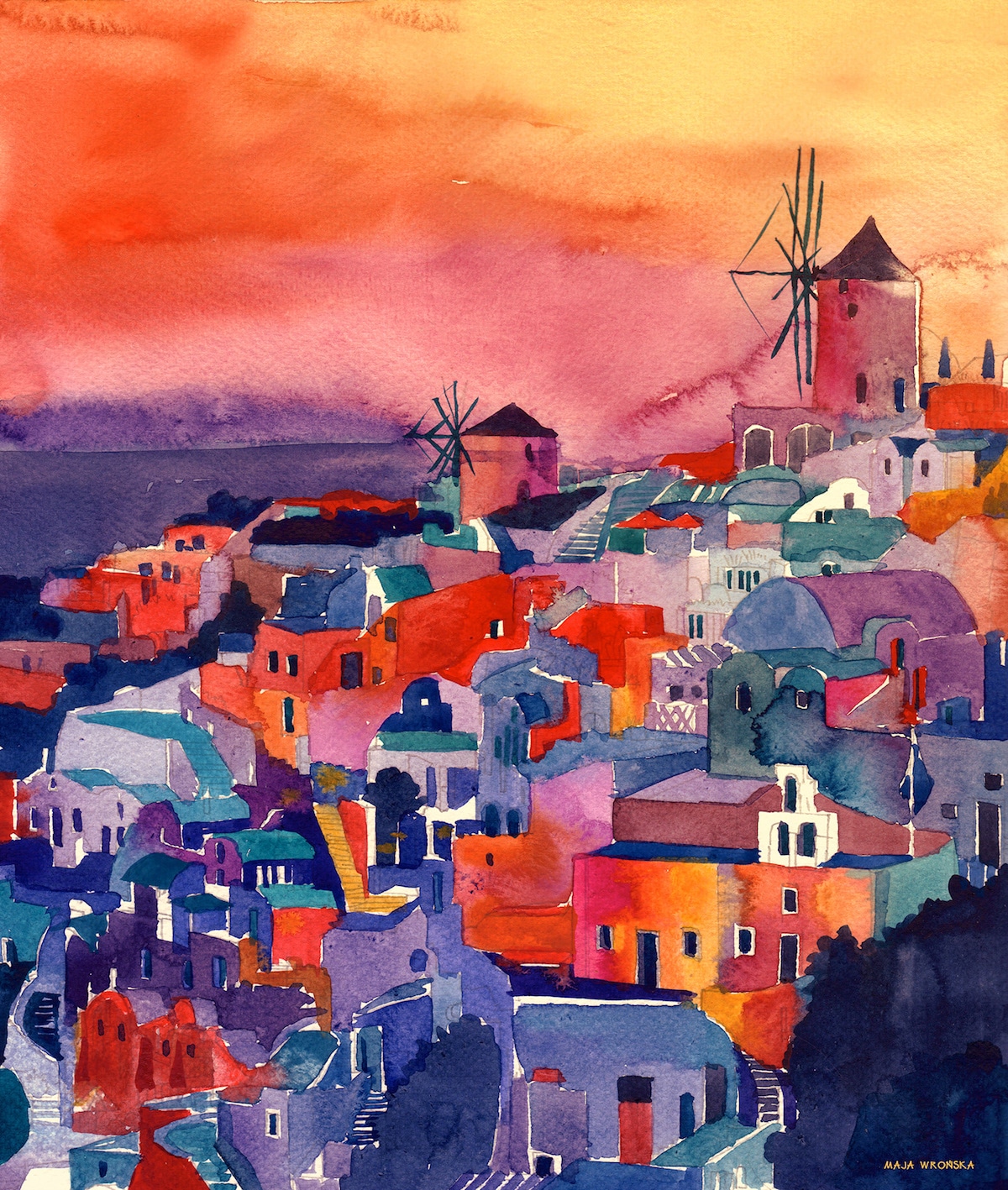 Les-aquarelles-de-paysages-urbains-de-Maja-Wronska-14