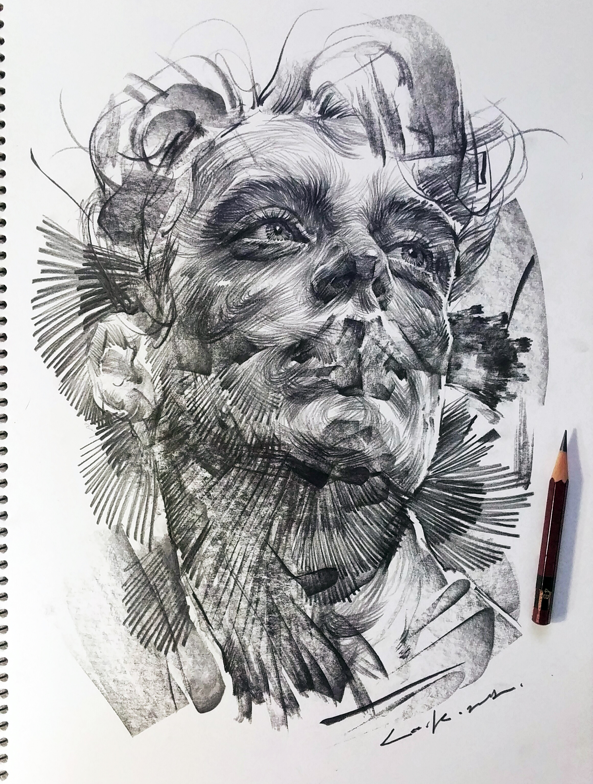 Les-portraits-tourbillonnants-au-fusain-de-Lee-K-2