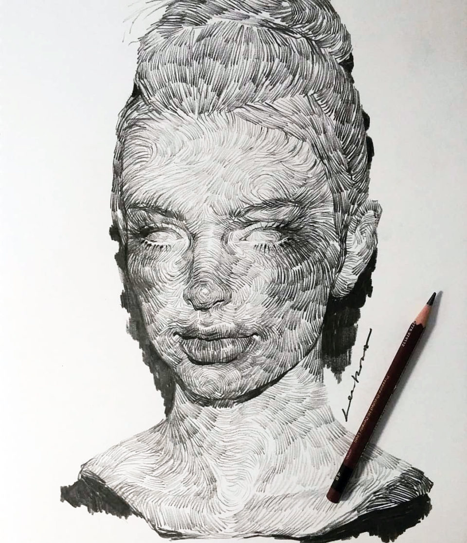 Les-portraits-tourbillonnants-au-fusain-de-Lee-K-4