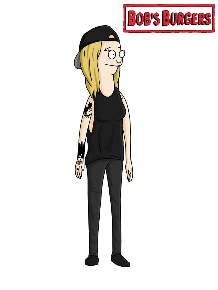 des-auto-portraits-dans-differents-styles-de-comics-par-Hannah-Dunn-13-bob-s-burgers