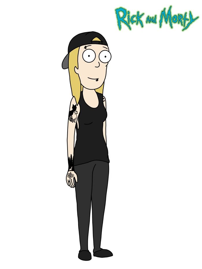 des-auto-portraits-dans-differents-styles-de-comics-par-Hannah-Dunn-17-rick-and-morty