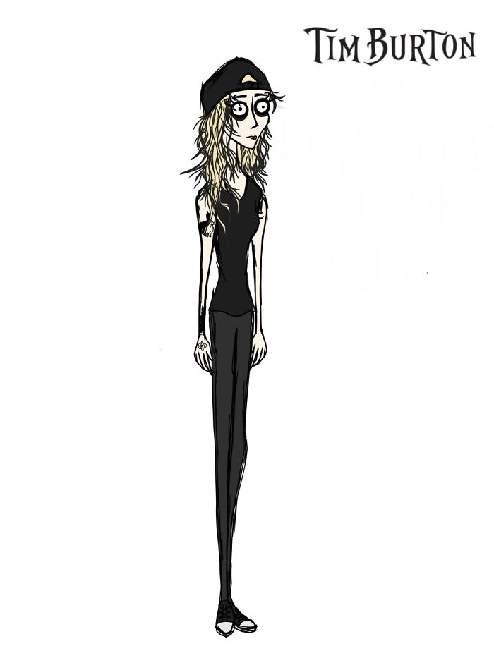 des-auto-portraits-dans-differents-styles-de-comics-par-Hannah-Dunn-2-tim-burton
