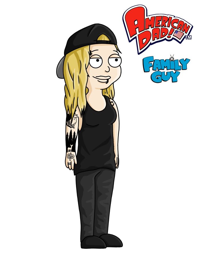 des-auto-portraits-dans-differents-styles-de-comics-par-Hannah-Dunn-7-american-dad-family-guy