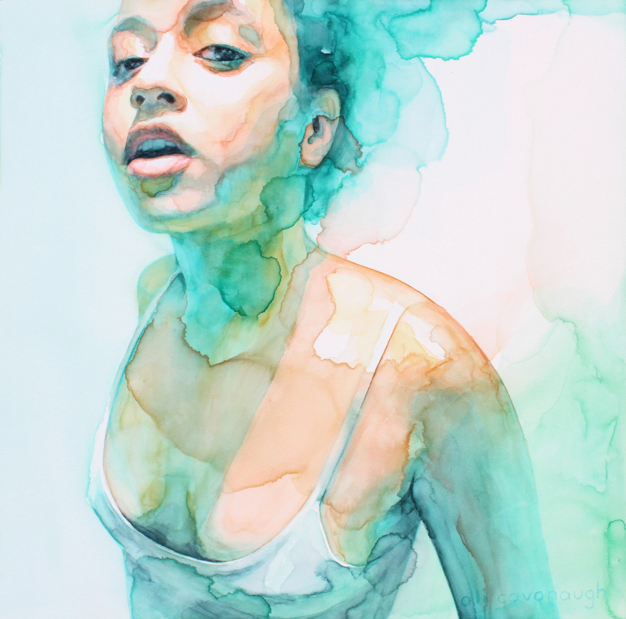 Des-portraits-de-femmes-en-aquarelles-par-Ali-Cavanaugh-3