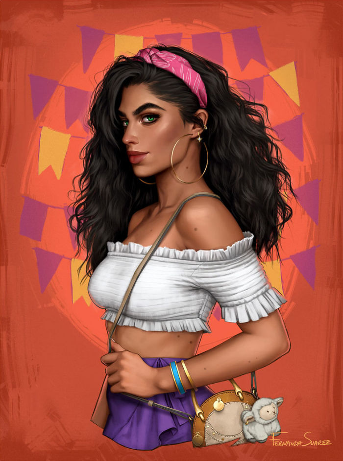 Des-personnages-Disney-comme-s-ils-vivaient-en-2018-par-Fernanda-Suarez-16-esmeralda