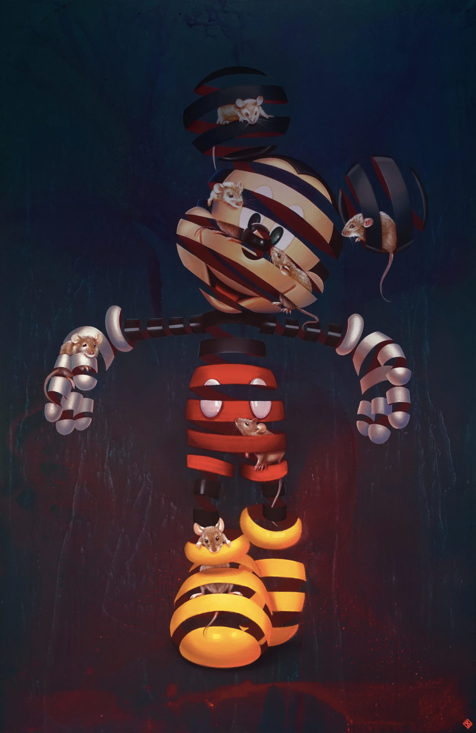 L-interieur-des-personnages-de-pop-culture-par-Stefan-Thelen-6-mickey