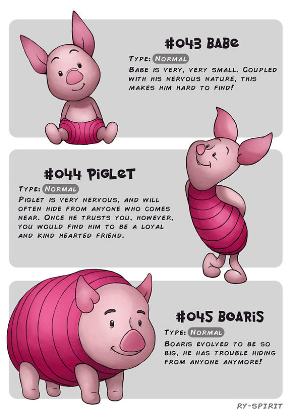 Les-evolutions-Pokemon-de-personnages-Disney-par-Ry-Spirit-15-cochonnet