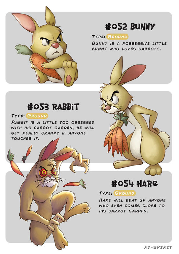 Les-evolutions-Pokemon-de-personnages-Disney-par-Ry-Spirit-6-lapin