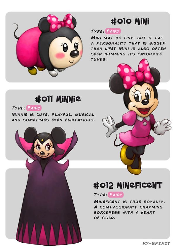 Les-evolutions-Pokemon-de-personnages-Disney-par-Ry-Spirit-8-minnie