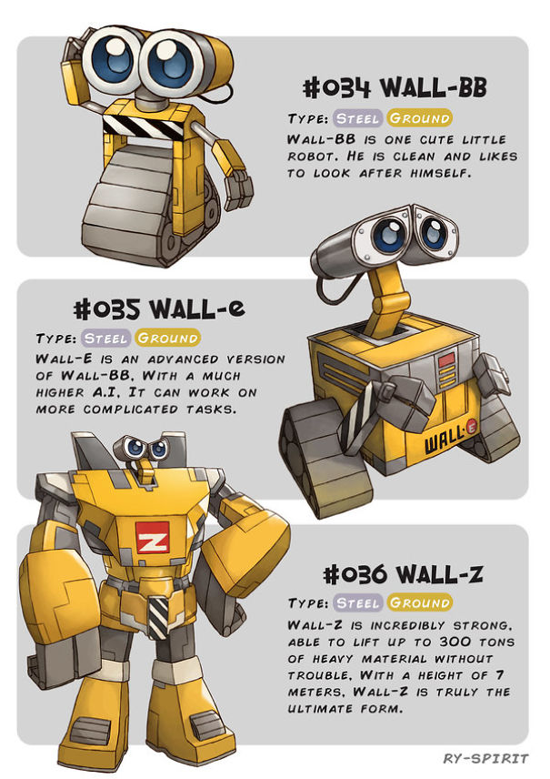 Les-evolutions-Pokemon-de-personnages-Disney-par-Ry-Spirit-9-wall-e