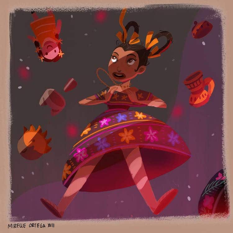 Les-illustrations-teintees-de-folklore-mexicain-de-Mirelle-Ortega-3