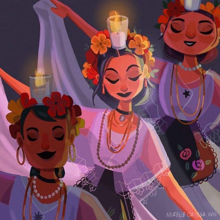 Les-illustrations-teintees-de-folklore-mexicain-de-Mirelle-Ortega-5