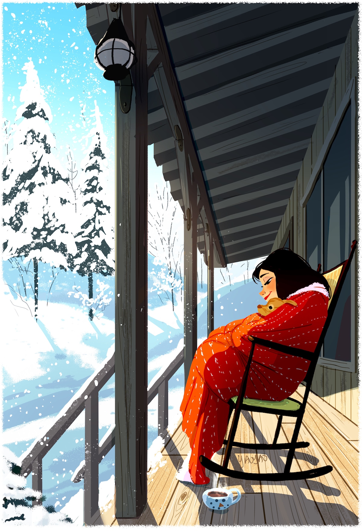 De-nouvelles-illustrations-de-la-vie-avec-son-chien-par-Yaoyao-Ma-Van-As-3