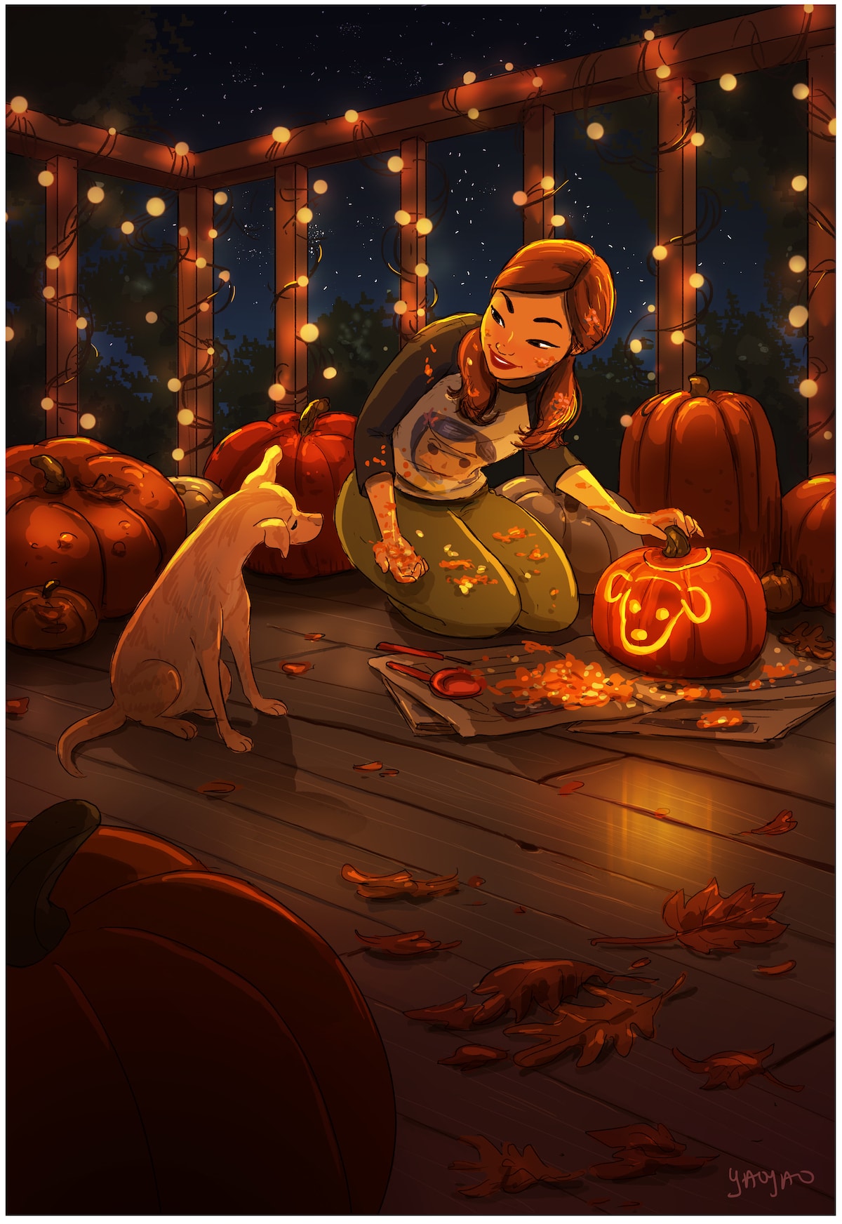 De-nouvelles-illustrations-de-la-vie-avec-son-chien-par-Yaoyao-Ma-Van-As-6