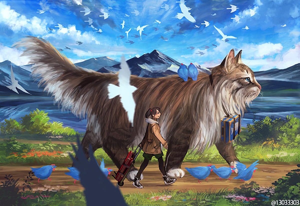 un-monde-avec-des-animaux-geants-par-Monokubo-4
