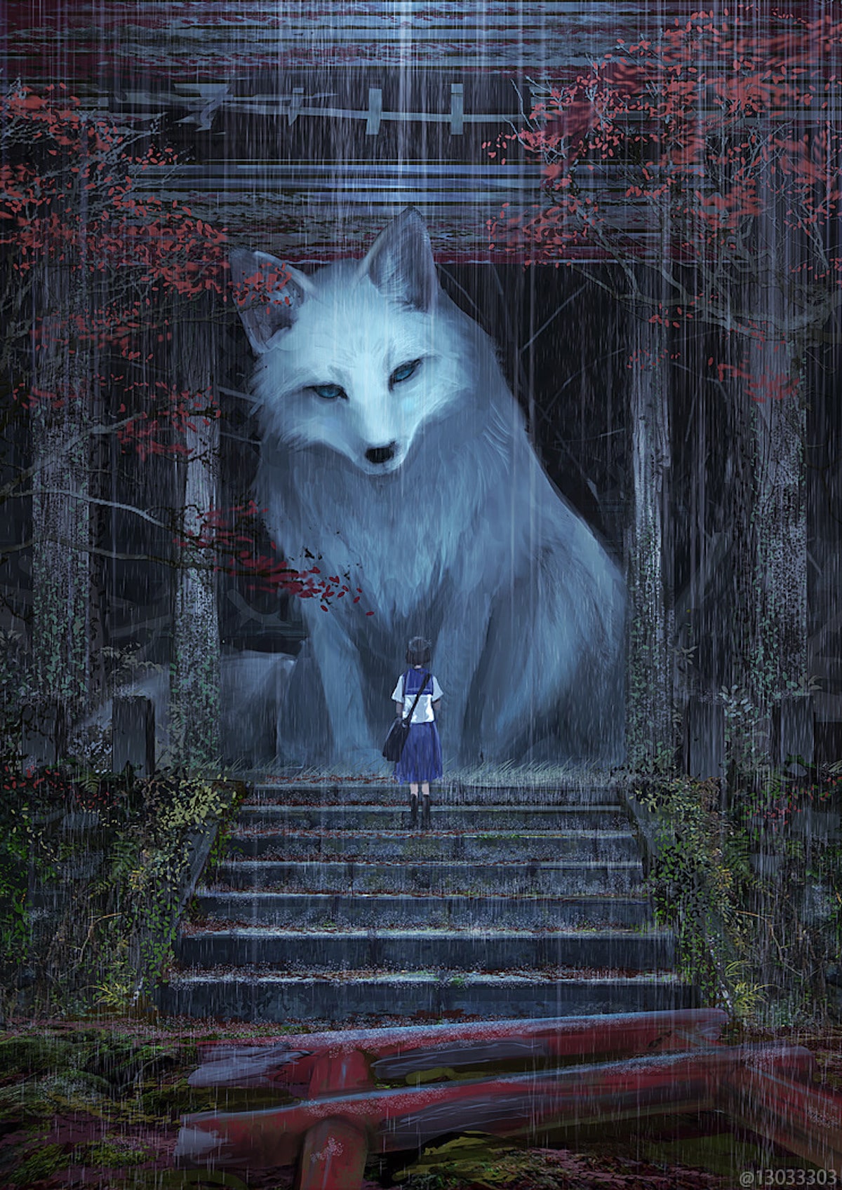 un-monde-avec-des-animaux-geants-par-Monokubo-6