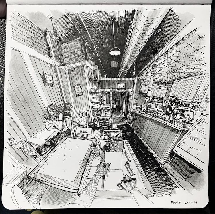 des-dessins-des-lieux-ou-il-se-trouve-par-Paul-Heaston-4