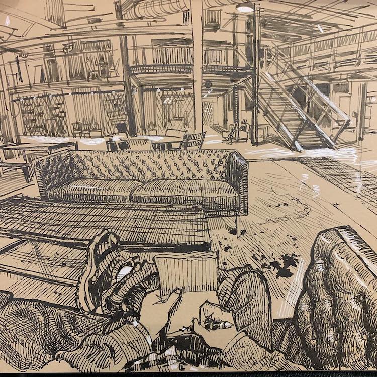 des-dessins-des-lieux-ou-il-se-trouve-par-Paul-Heaston-8