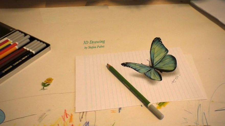 Les-dessins-et-peintures-3D-qui-semblent-surgir-de-leur-support-de-Stefan-Pabst-11
