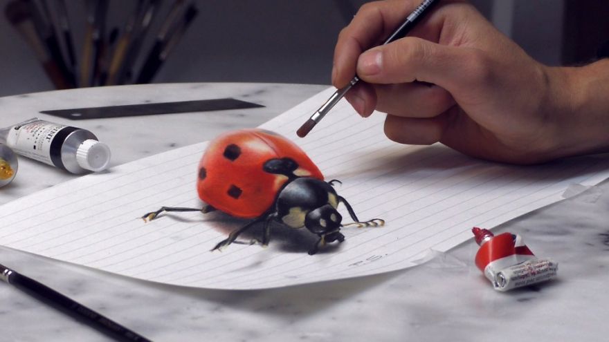 Les-dessins-et-peintures-3D-qui-semblent-surgir-de-leur-support-de-Stefan-Pabst-19