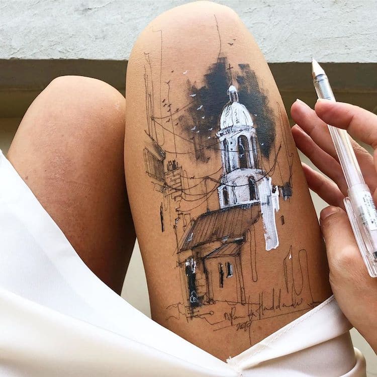 Des-dessins-sur-ses-cuisses-par-Randa-Haddadin-7