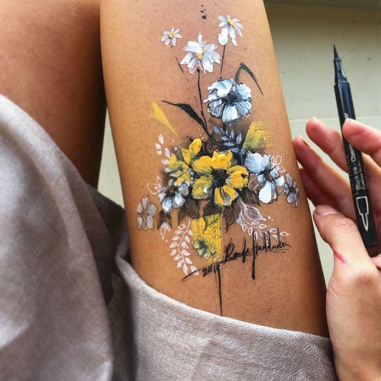 Des-dessins-sur-ses-cuisses-par-Randa-Haddadin-9