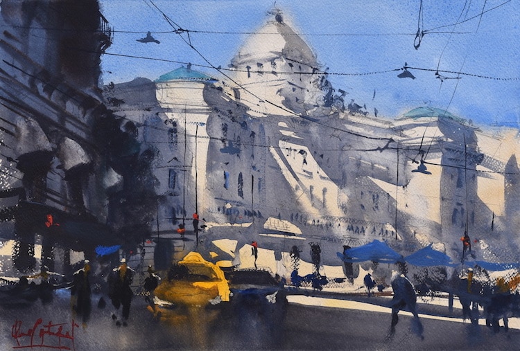 Les-aquarelles-urbaines-de-alvaro-Castagnet-2