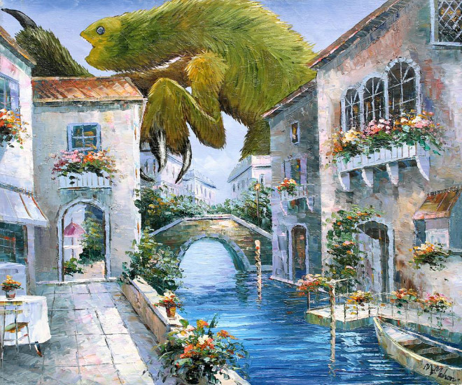 Christopher-McMahon-retouche-de-vieux-tableaux-en-ajoutant-des-monstres-14