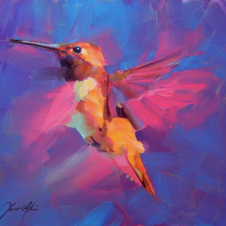 Les-peintures-d-oiseaux-en-vol-de-Jamel-Akib-5