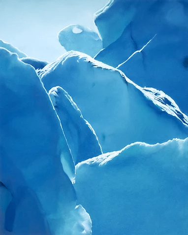 Des-peintures-hyper-realistes-du-Perito-Moreno-par-Zaria-Forman-4