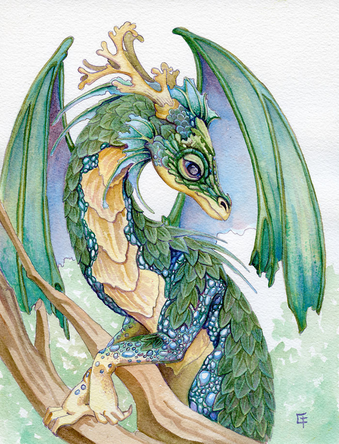 Des-dragons-en-aquarelles-par-CarrieAnn-Reda-4