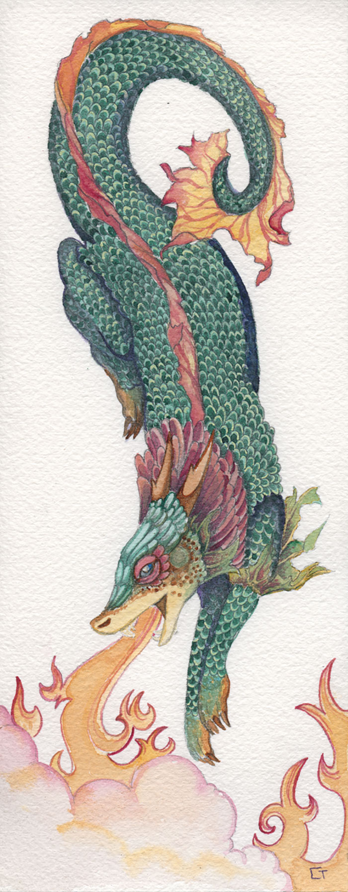 Des-dragons-en-aquarelles-par-CarrieAnn-Reda-9