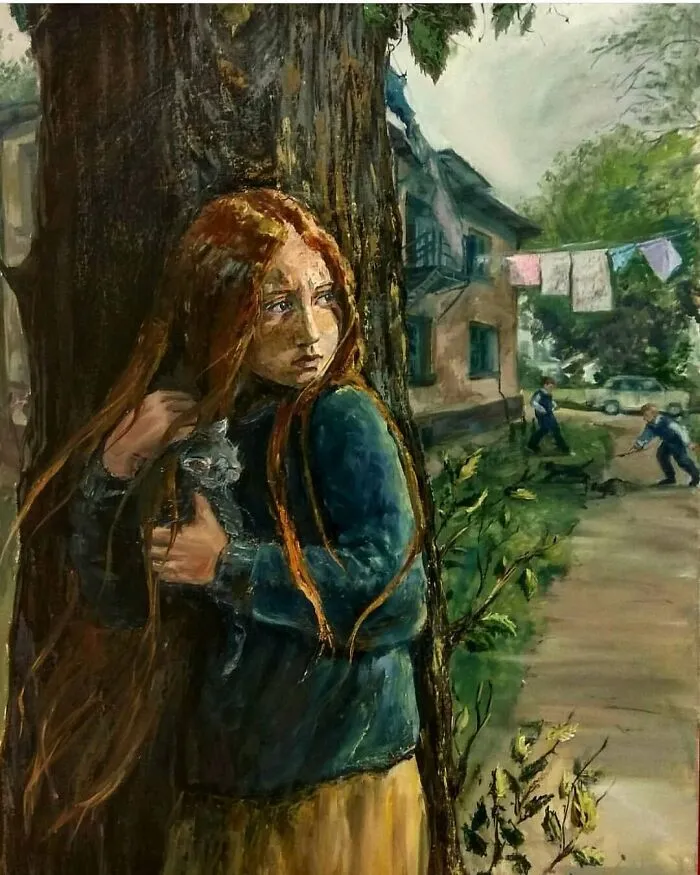 Des-peintures-teintees-de-la-vie-slave-par-Nastasya-Chudakova-russie