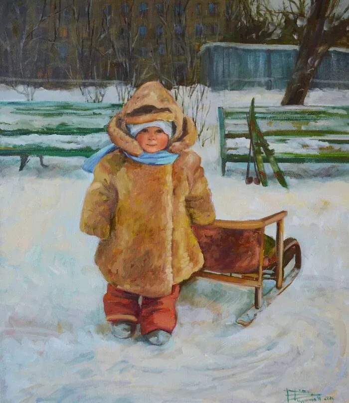 Des-peintures-teintees-de-la-vie-slave-par-Nastasya-Chudakova-russie