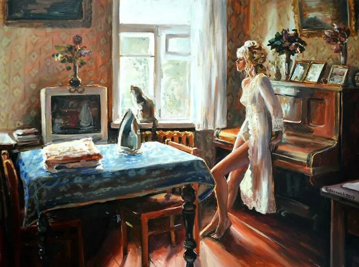 Des-peintures-teintees-de-la-vie-slave-par-Nastasya-Chudakova-russie