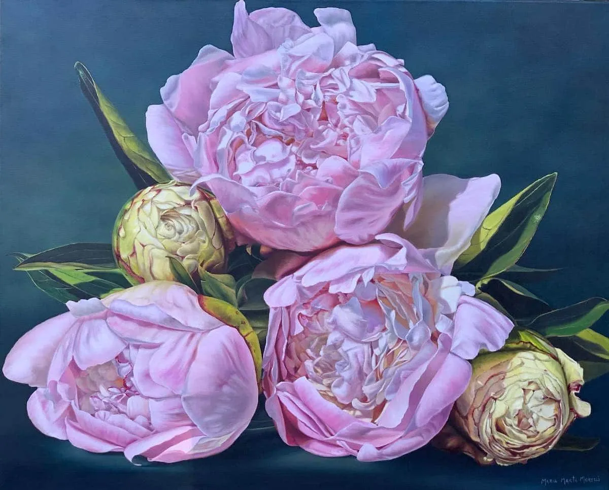 Les-tableaux-de-fleurs-hyperrealistes-de-Maria-Marta-Morelli