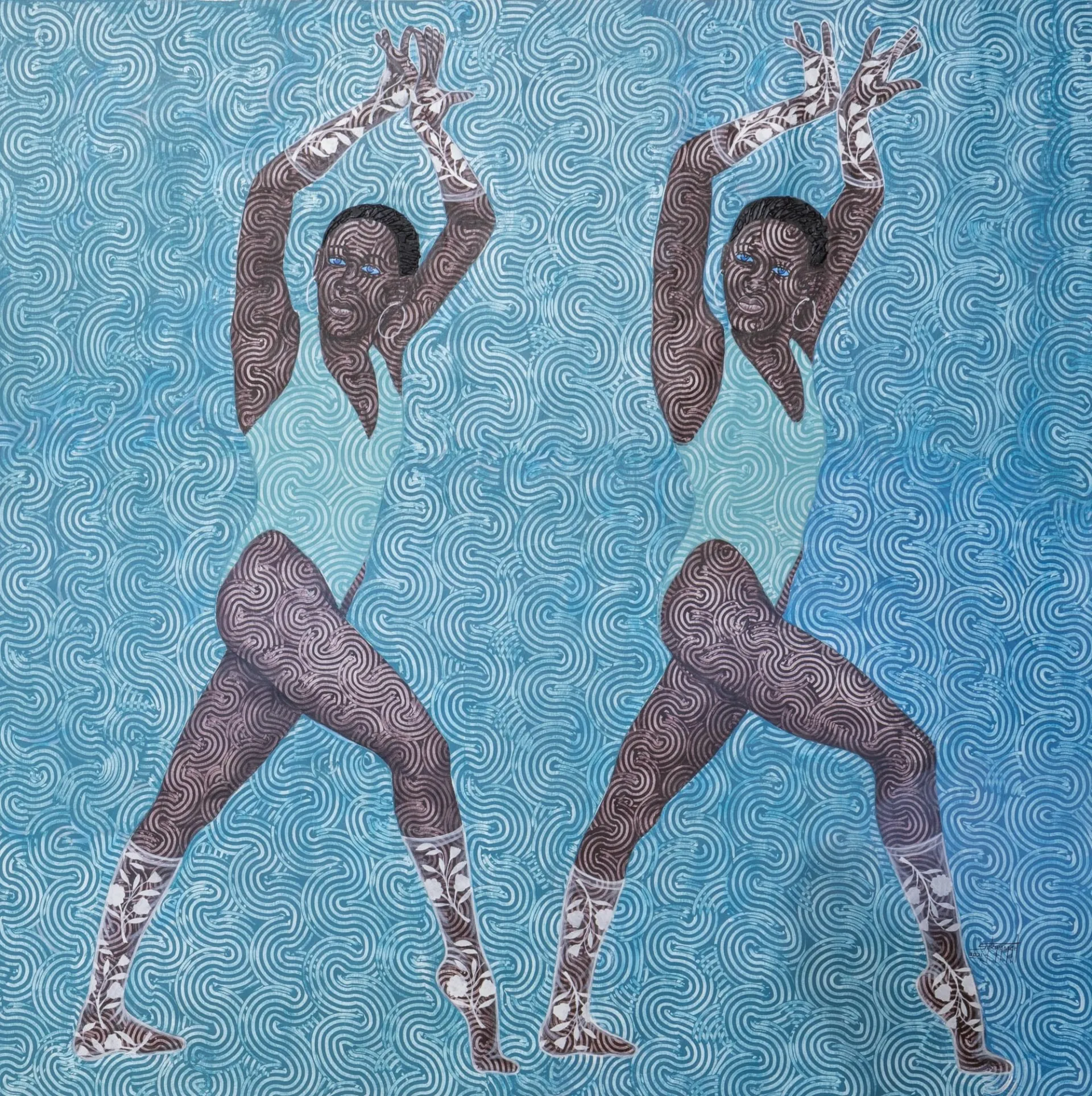 Les-peintures-aux-courbes-virevoltantes-de-Foster-Sakyiamah
