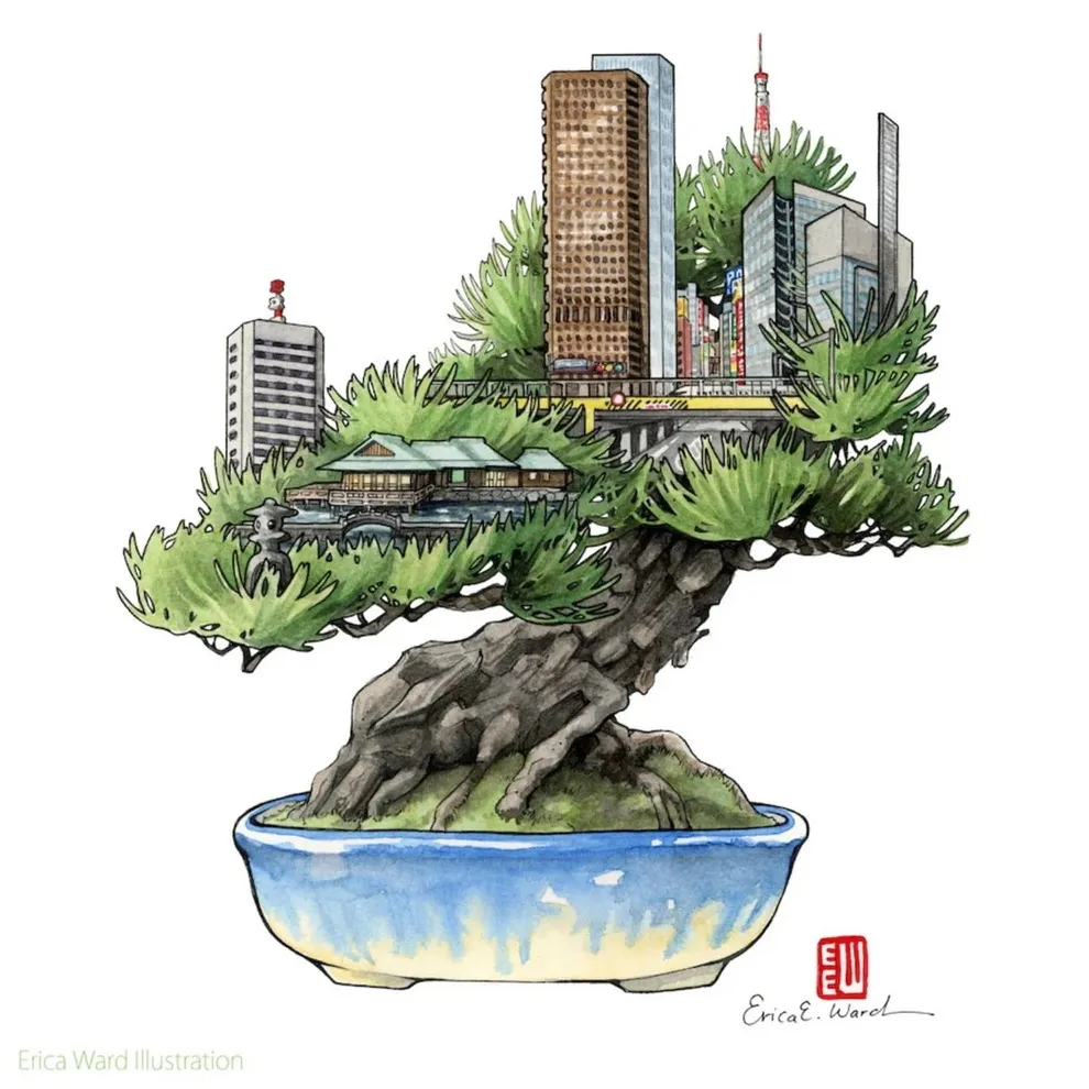 erica-ward-quand-tokyo-devient-aquarelle-et-encre-14