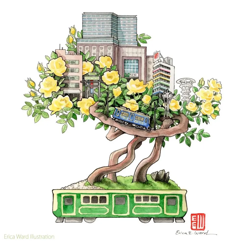 erica-ward-quand-tokyo-devient-aquarelle-et-encre-20